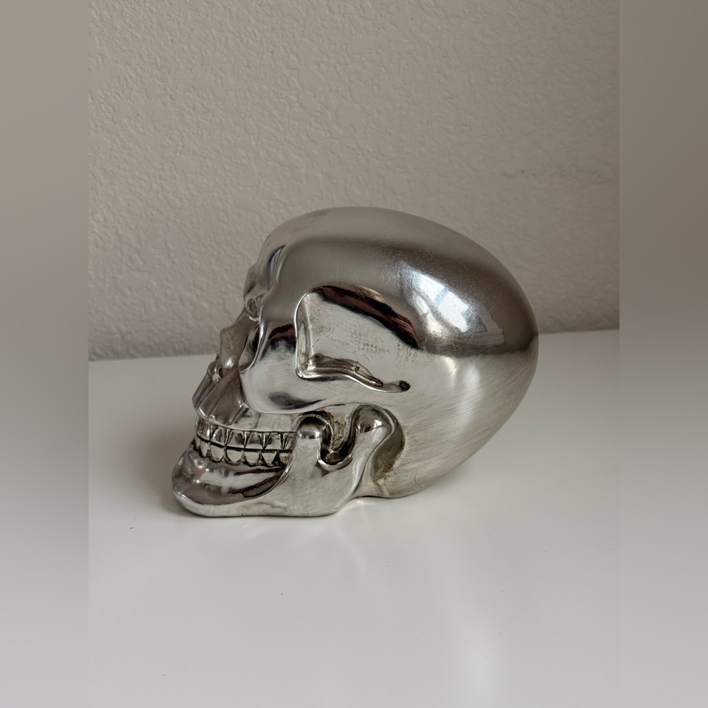 Silver skull decor - Picture 3 of 5